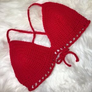 Handmade crochet bralette